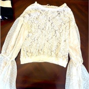 Sheer free people shirt